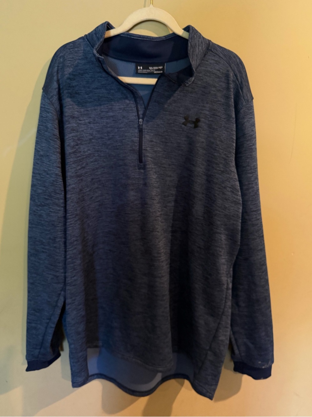 Under Armour  Navy Blue Fleece Quarter-Zip Pullover